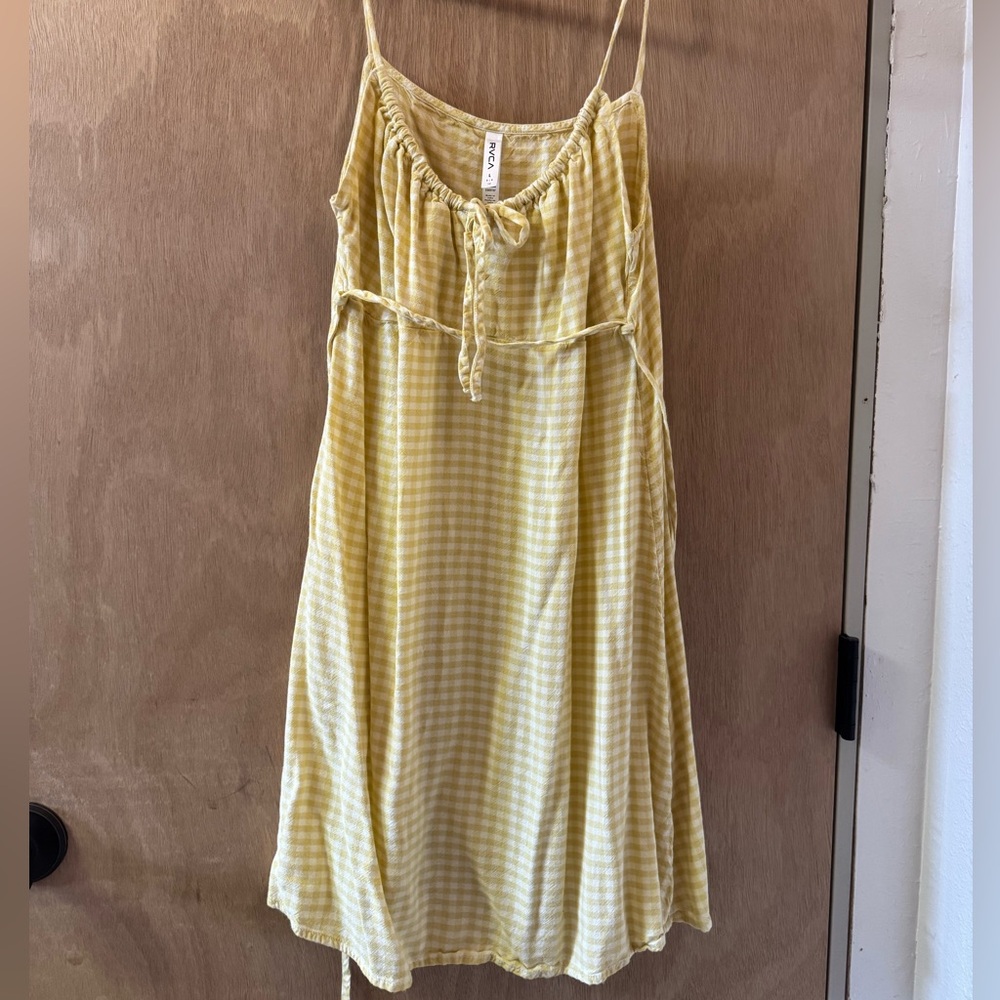 RVCA Yellow Gingham Sundress